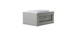 Тумба с раковиной Astra-Form Классик 4631177714061 80 см серый матовый